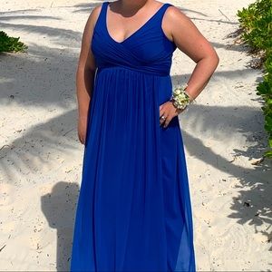 Blue Horizon David Bridals Bridesmaid Dress